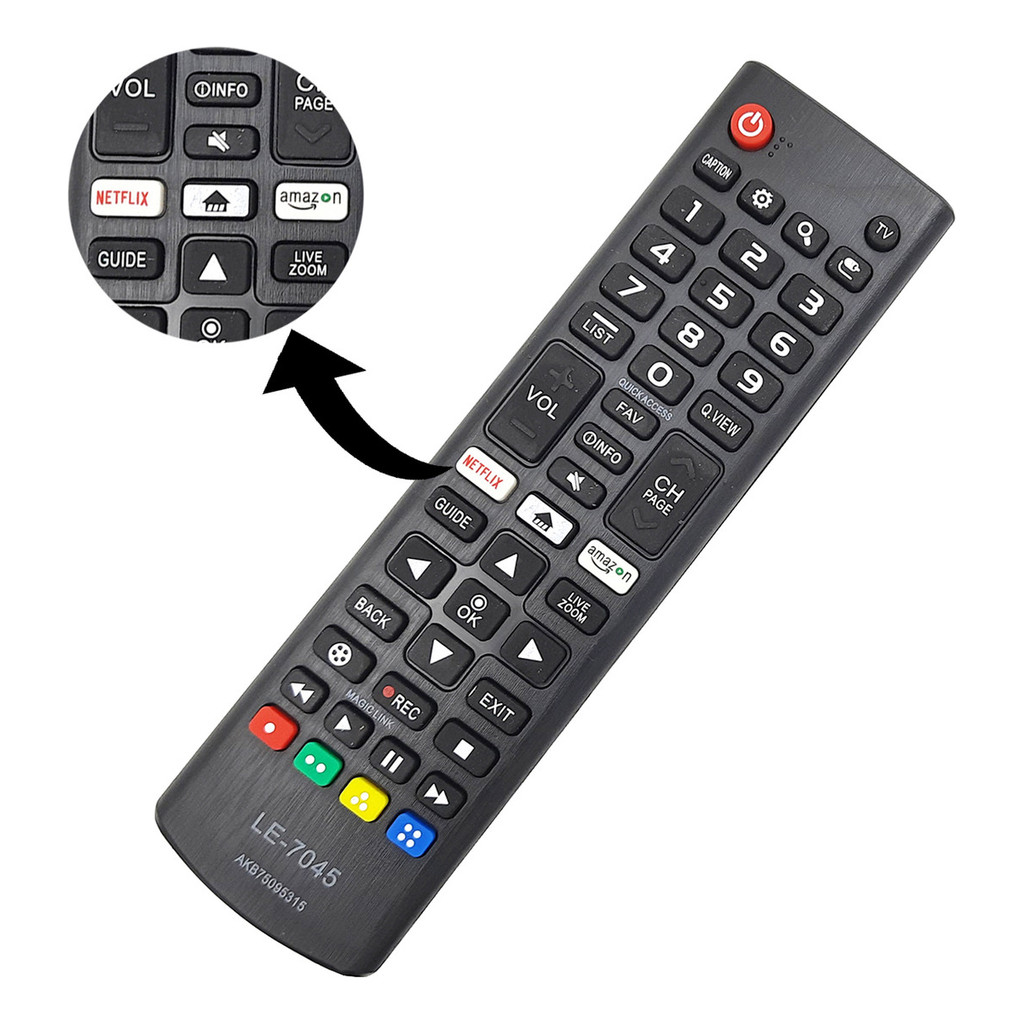 Controle Remoto Compatível LG 32lk615bpsb Akb75375604
