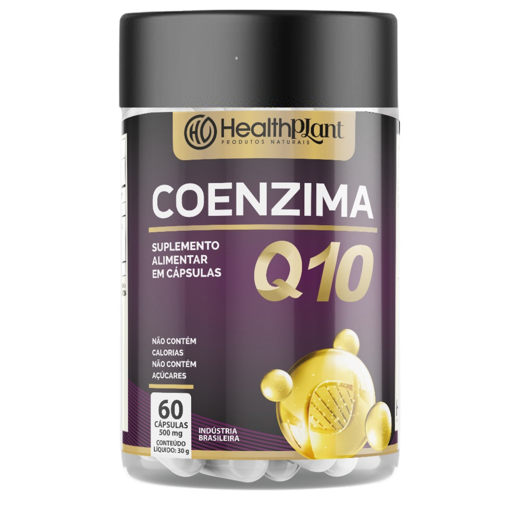 Coenzima Q10 Pura 500mg Saude Força Energia