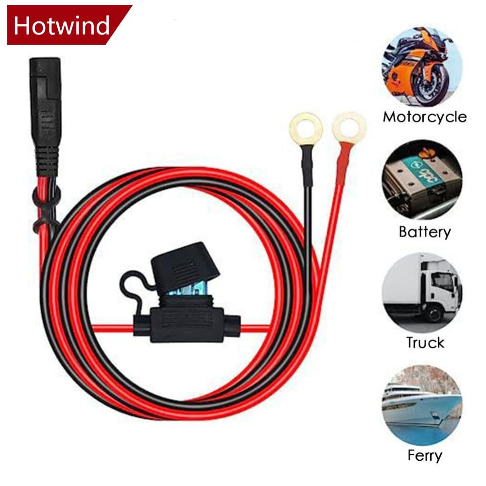 HOTWIND Motocicleta Liberação Rápida Cabo SAE Com Fusível Terminal O Conector Carregador De Bateria Extensão Adaptador F