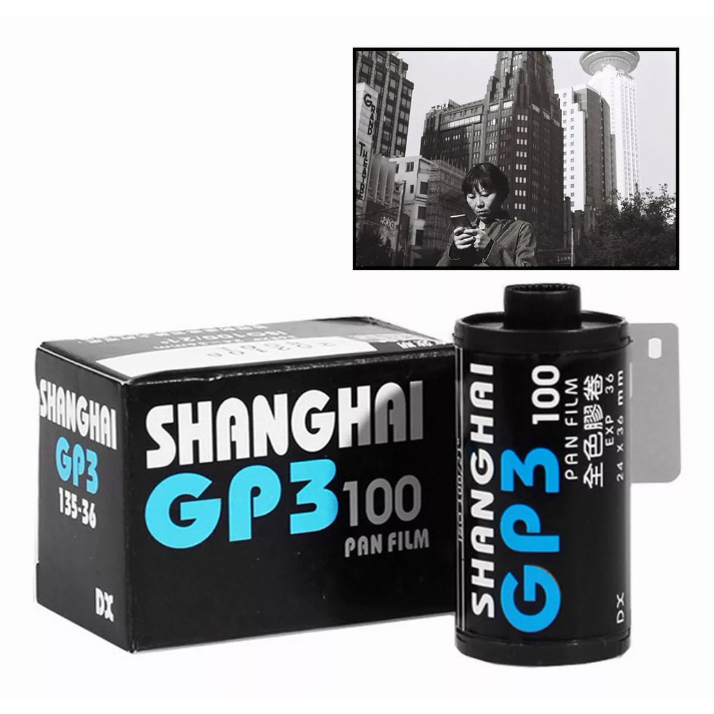 Filme preto e branco 35mm Iso 100 Shanghai Gp3 36 Exposições