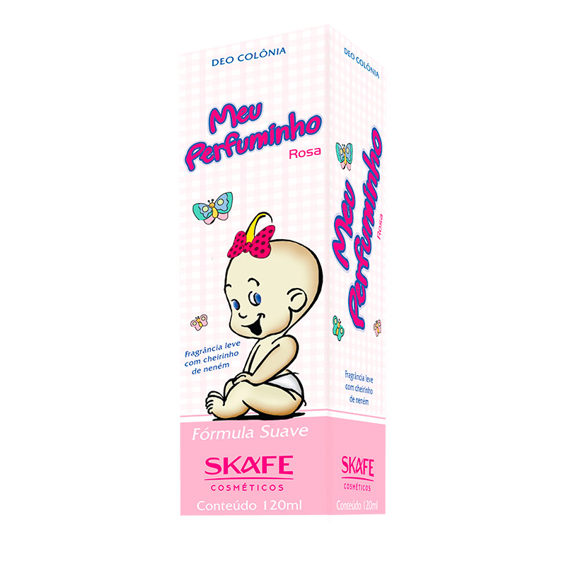 🍼 Colônia Infantil Meu Perfuminho Rosa 120ml | Toque Suave & Cheirinho Delicado | Dermatologicamente Testada
