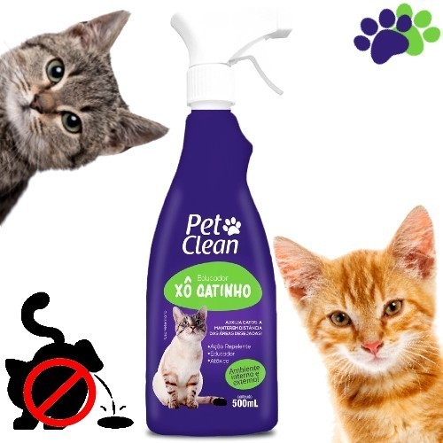 Xô Gatinho Afasta Gatos Pet Clean 500 ml Educador Xixi no Lugar Certo