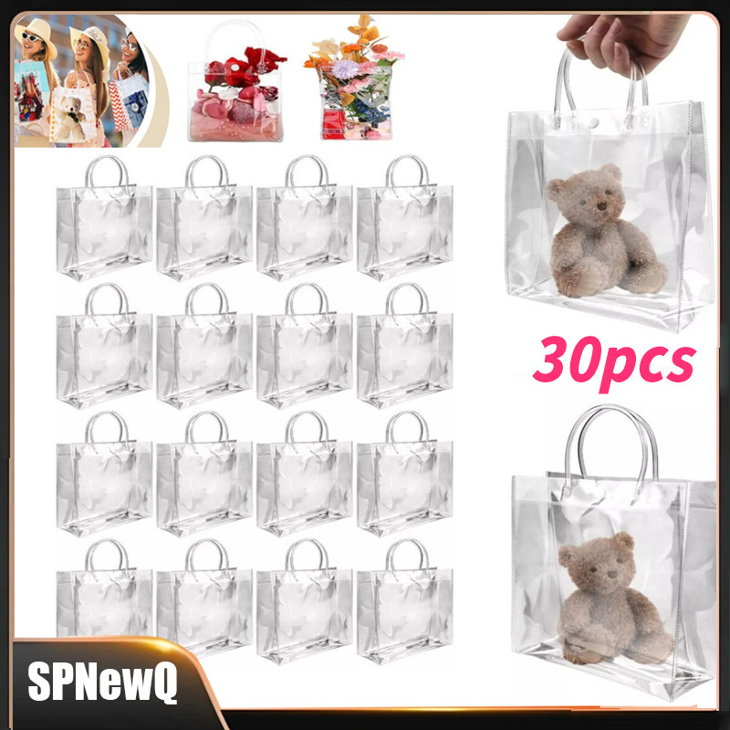 Kit 20 Unidades Reutilize Sacos De Presente Plástico Pvc
