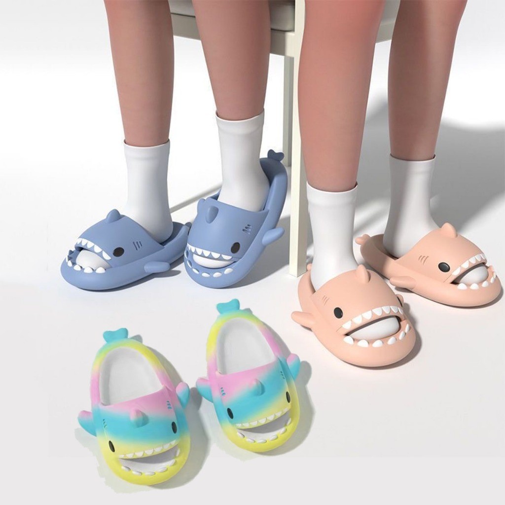 Chinelos De Tubarão Para Casal Adulto/Verão/Chinelo amantes De EVA Com Desenho Fofo CasaJIG