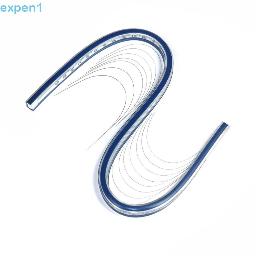 Régua Em Forma De Cobra EXPEN , Curva Flexível De Plástico , Serpentina 30cm 40cm 50cm 60cm