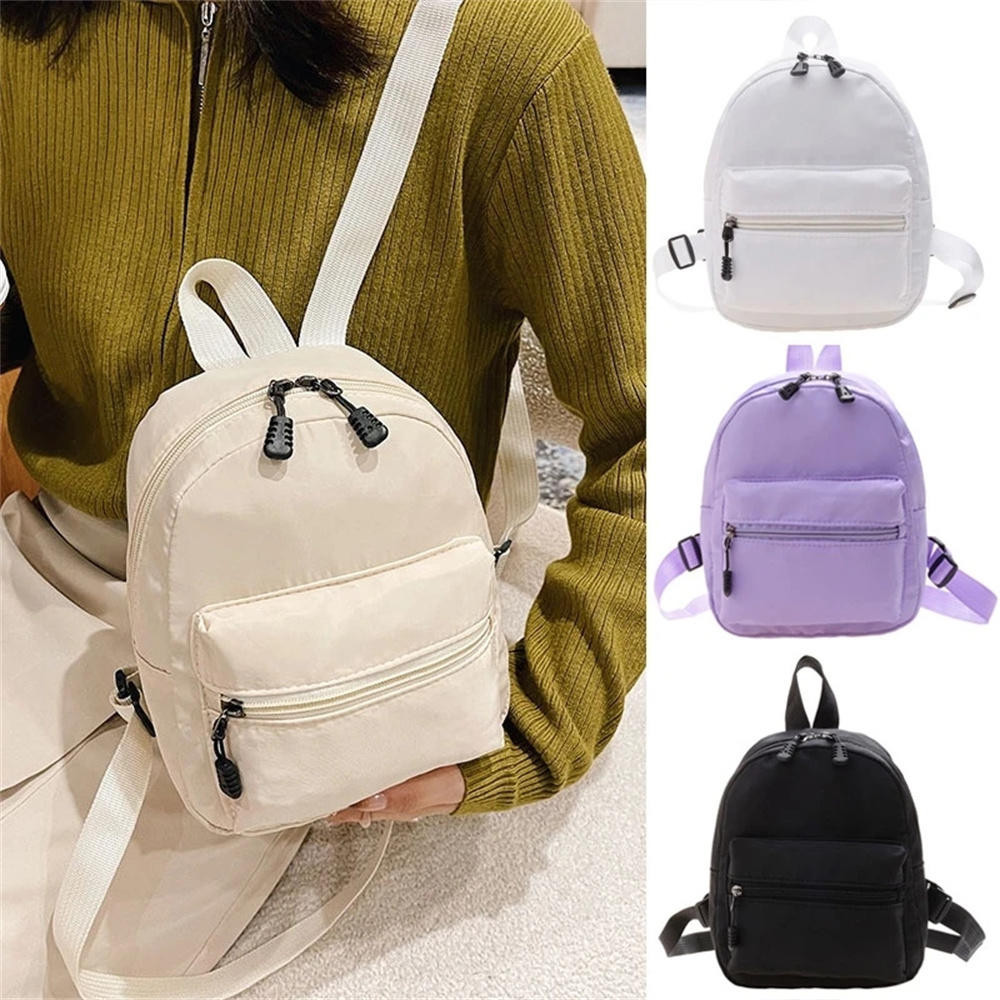 Mochila Para Estudantes Adolescentes Sólida Cor Mini Mulheres 230*180*90mm