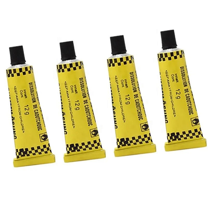 2pcs Automóvel Motocicleta Cola Reparo De Pneus Tubo Interno Kit De Punção Cimento Borracha Solução De Patch A Frio JC