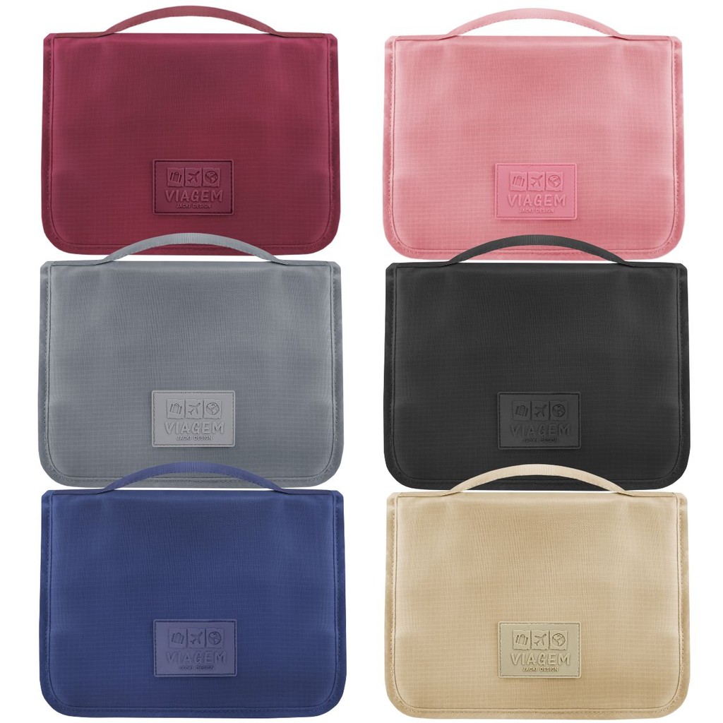 Nécessaire de Viagem Multiuso Organizadora Bolsa Masculina Feminina C/ Divisória P/ Cosméticos Acessórios Maquiagem