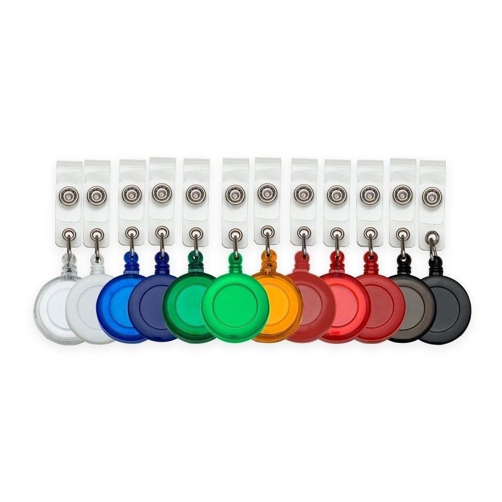 Kit 10 Portas Crachás Fivela Retrátil Presilha Roller Automático Credencial Identificação Colorido