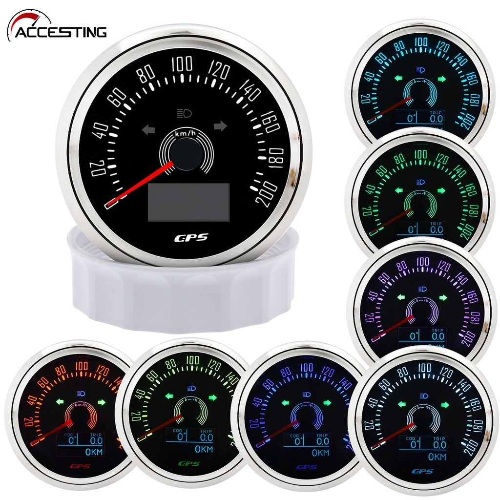 🔥Velocímetro GPS 3 Em 1 Multifuncional 200km/h Com COG TRIP Total Quilometragem E Luz De Fundo 7 Cores