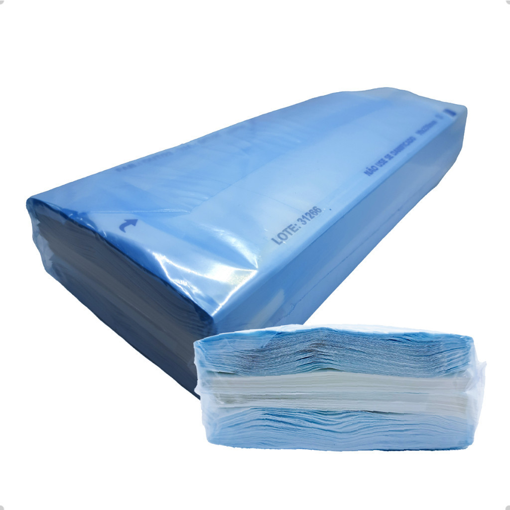 600 Unidades Envelope 9x23cm Autoclave Esterilização Auto Selante Papel Grau Cirúrgico