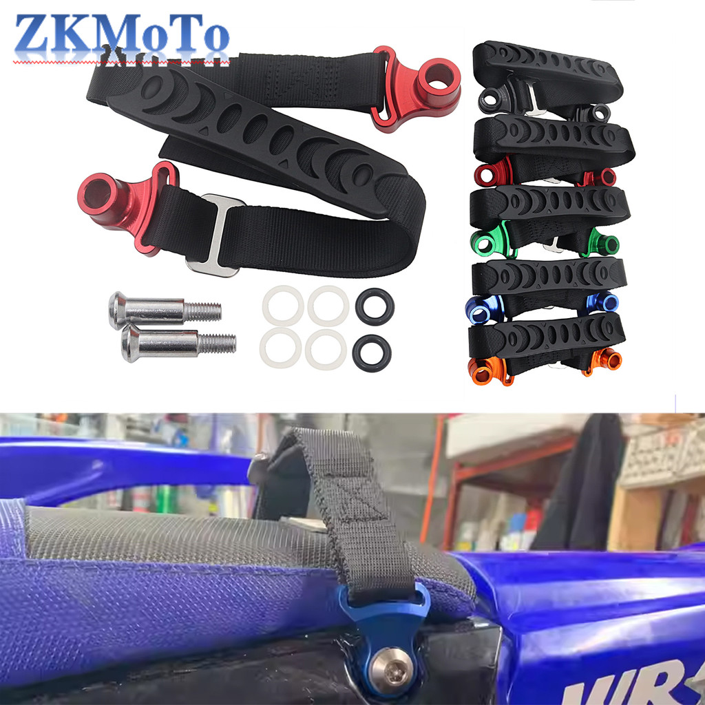 Motocicleta CNC Resgate Traseiro Puxar Cinta Estilingue Cinto Para Bicicleta Da Sujeira Motocross Honda KTM Kawasaki Suz