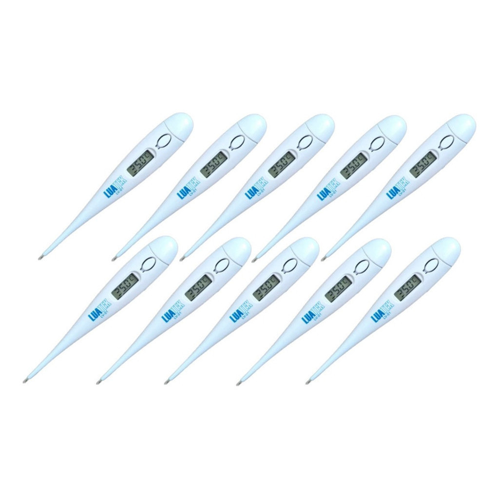 Kit Com 10 Unidades Termômetro Digital Luatek Lv-01 Branco