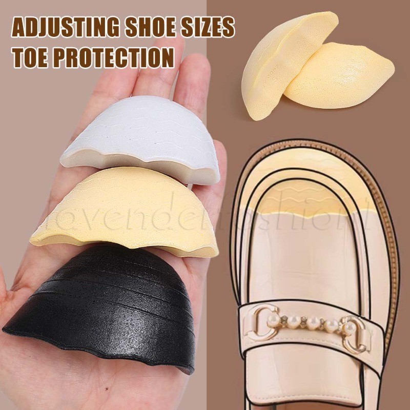 Almofada Protetora De Enchimento Frontal Para Sapatos-Mudança De Tamanho Grande Pequeno-Versátil , Durável , Substituível-Acessórios Alívio Da Dor-Confortáveis Com Plugue De Dedo Do Pé