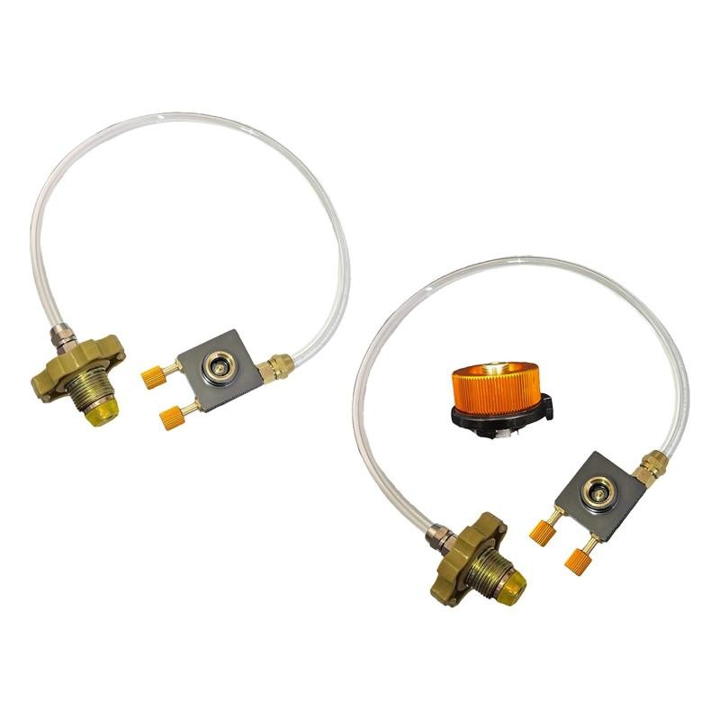 [Fineblue] Adaptador De Recarga De Tanque De Gás Acoplador Plano Cilindro Portátil Dural