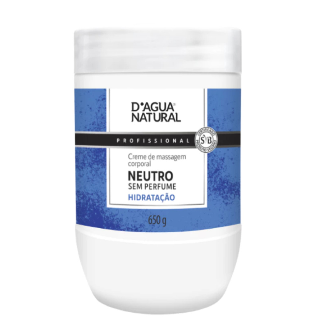 Dagua Natural Creme de Massagem Corporal Neutro 650g