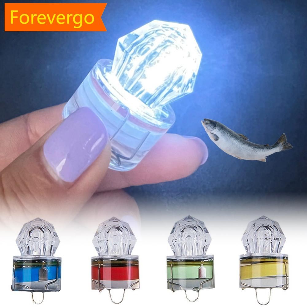 forevergo 1PC Mar Profundo Diamante Noite Pesca Led Subaquático Luz De Atração De Peixes Multicolorido Dispositivo De Ag
