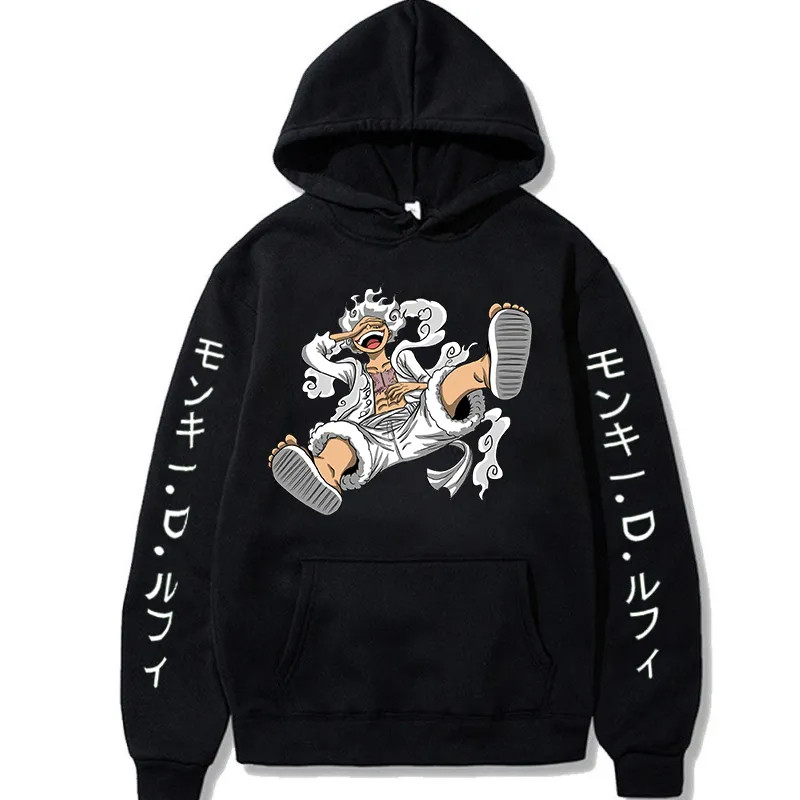 BLUSA DE FRIO MOLETOM CANGURU UNISSEX LUFFY GEAR ONE PIECE ANIME