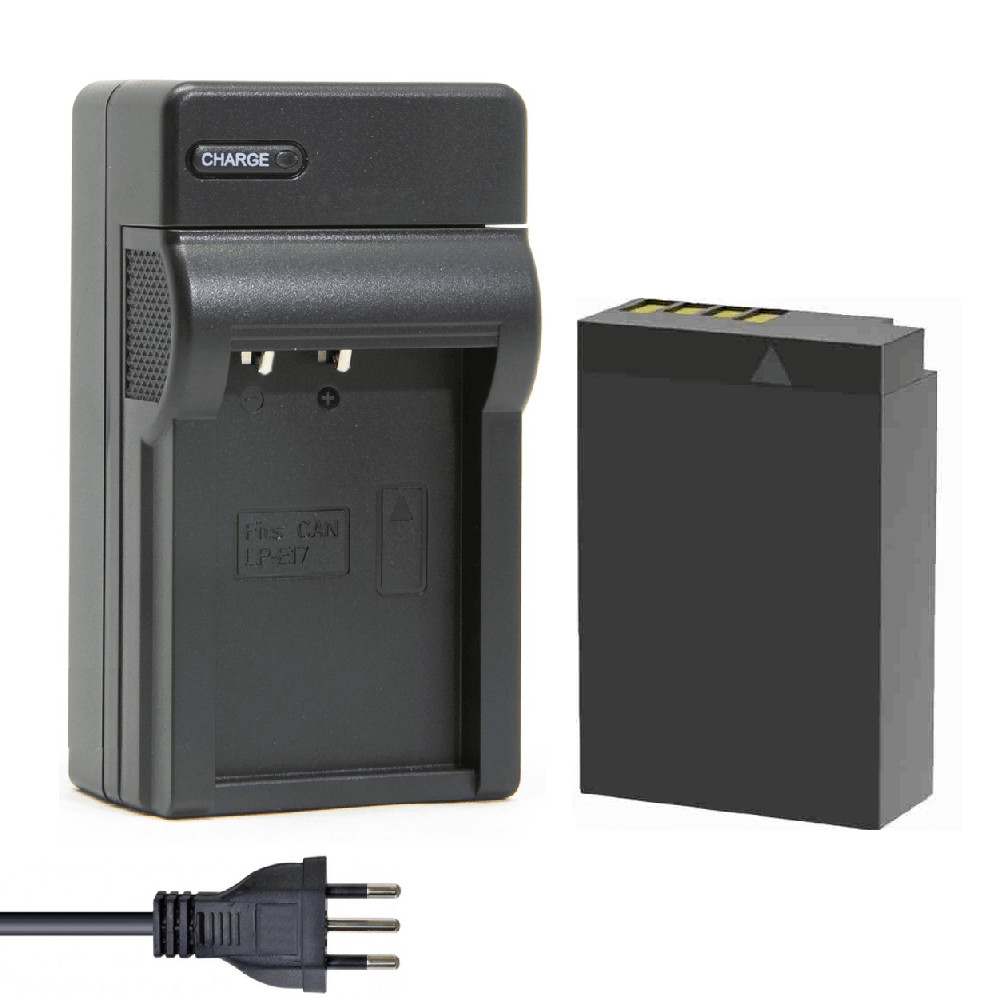 Kit Bateria e Carregador LP-E17 para Câmeras Canon (Bivolt)