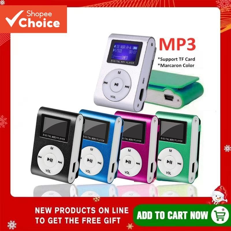 Novo Reprodutor De MP3 Portátil Hifi , Mini Tela LCD Digital , Música Esportiva , Suporte Para Cartão SD Com Cabo