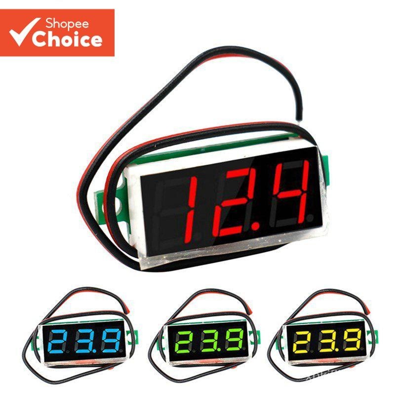 Voltímetro Digital Com Tela LED De 0.28 Polegadas 5V/30V Testador De Tensão Para Acessórios Eletrônicos 1 Unidade