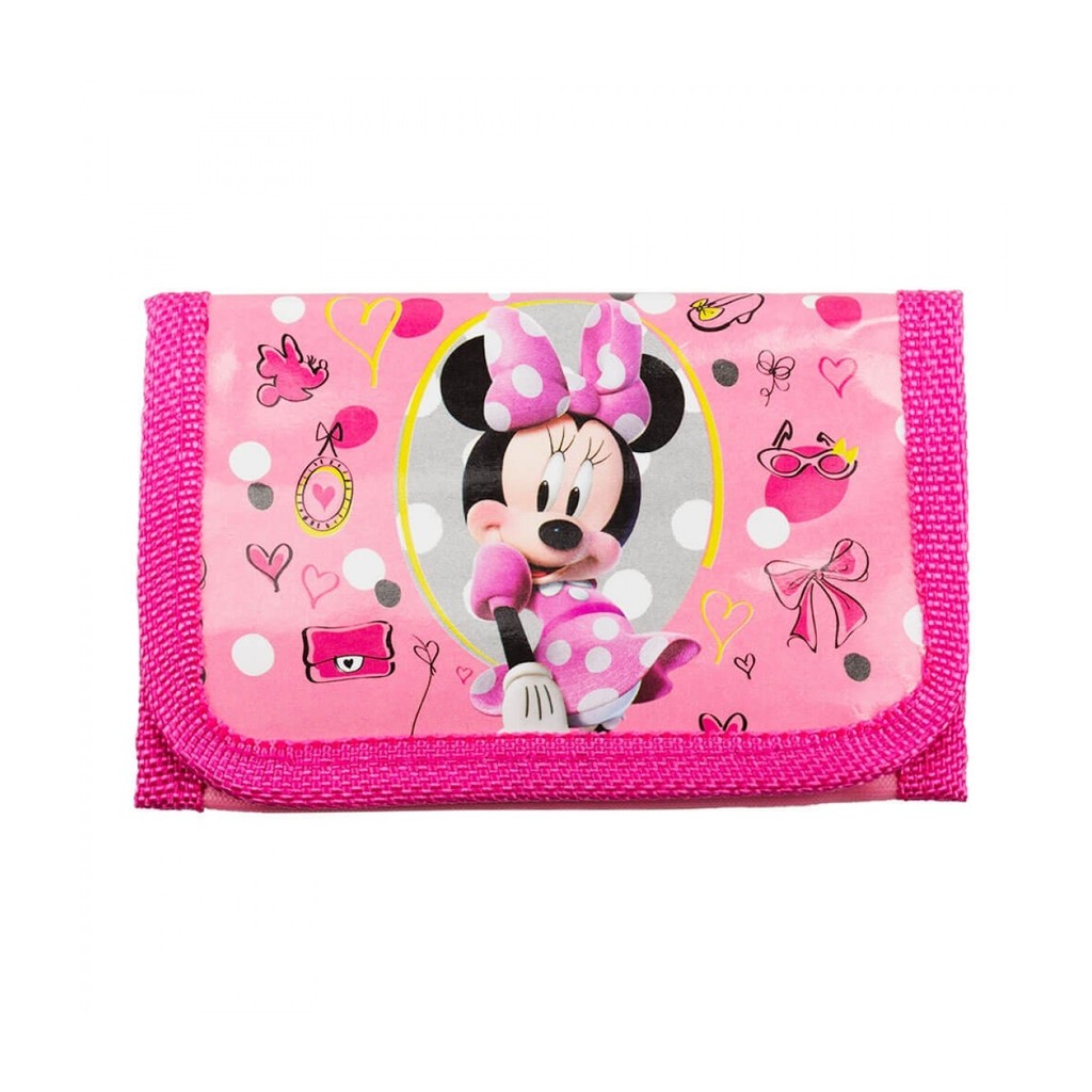 Mini Carteira Infantil Rosa Minnie 8x12cm - Disney