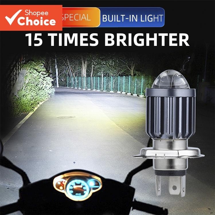 Novas Lâmpadas De Farol De Motocicleta-H4/H6 CSP 12V LED Super Brilhante