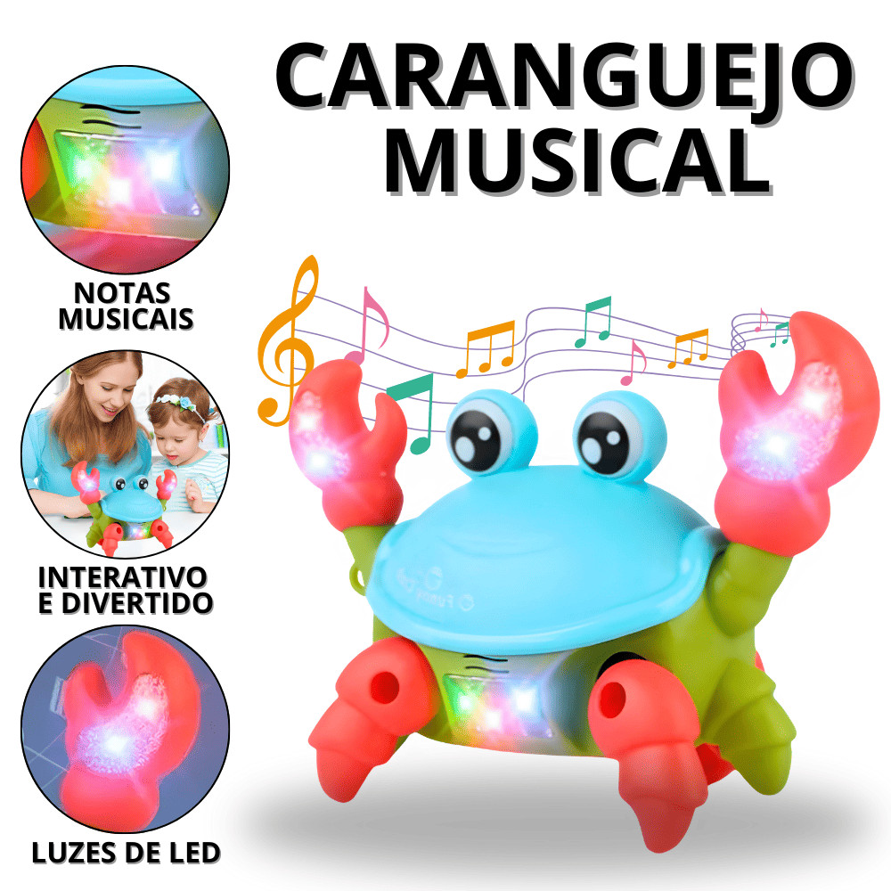 Caranguejo Brinquedo Fujão Siri Fujao Brinquedos Para Bebê Interativo Crianças Infantil Carangueijo