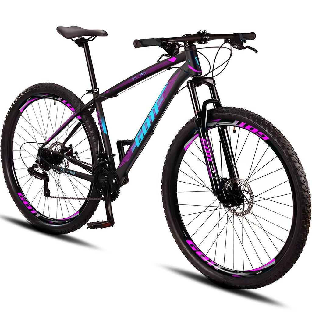 Bicicleta Aro 29 Alumínio Gott 21v Freio a Disco XL-R8