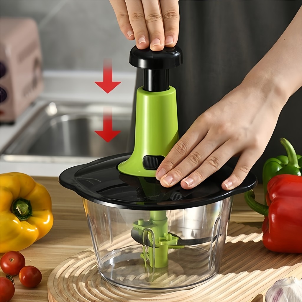 Processador de Alimentos 1.5L Manual com Três Lâminas e Sistema de Segurança