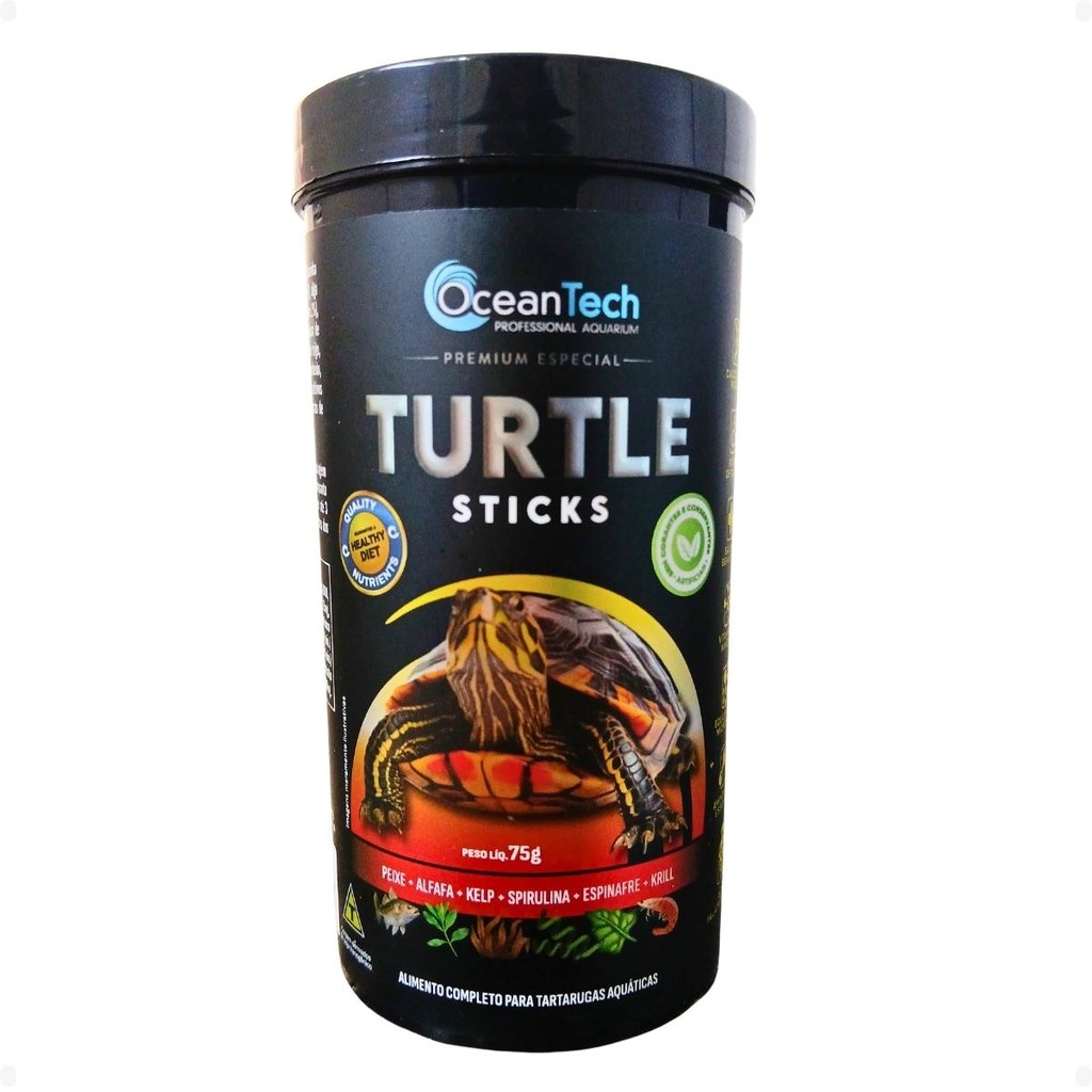Ocean Tech Turtle Sticks 75g Alimento Tartaruga Aquática