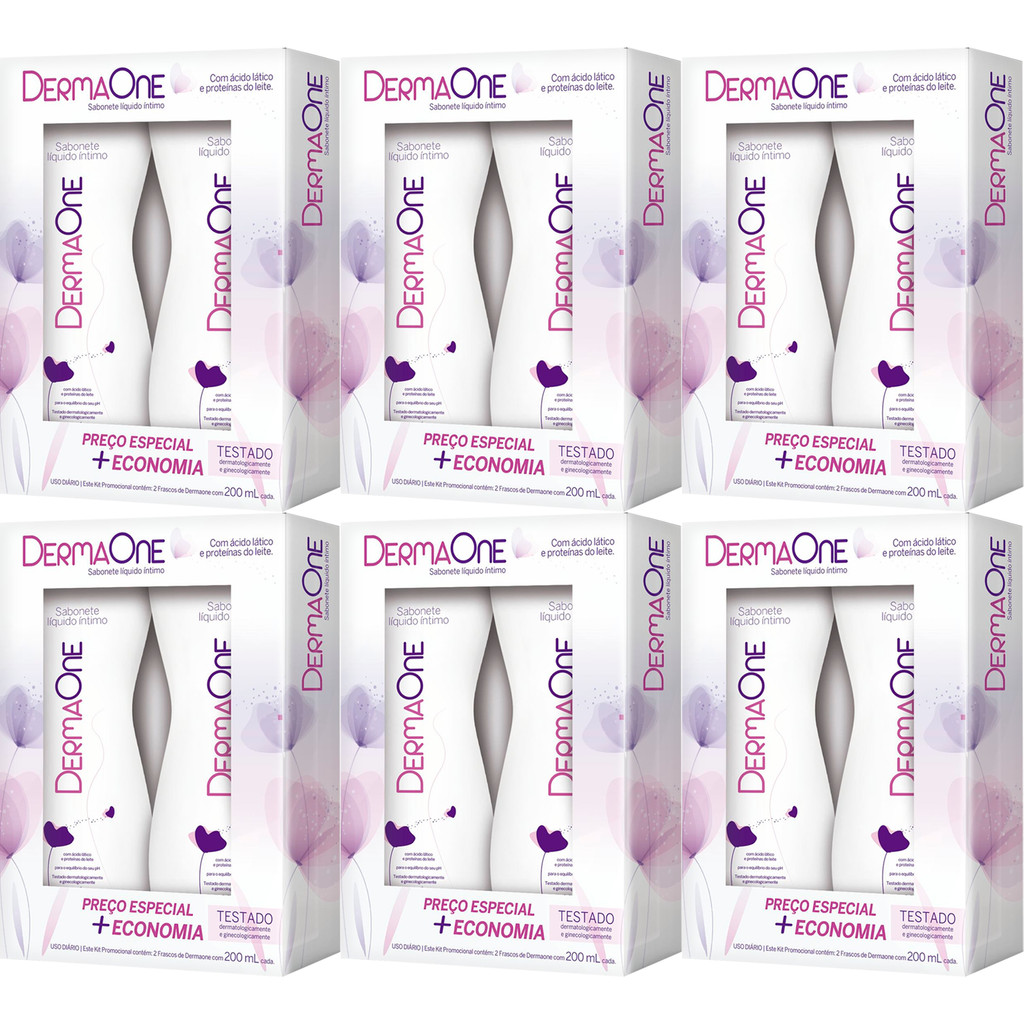 Kit Sabonete Íntimo Dermaone Líquido 200ml Cada