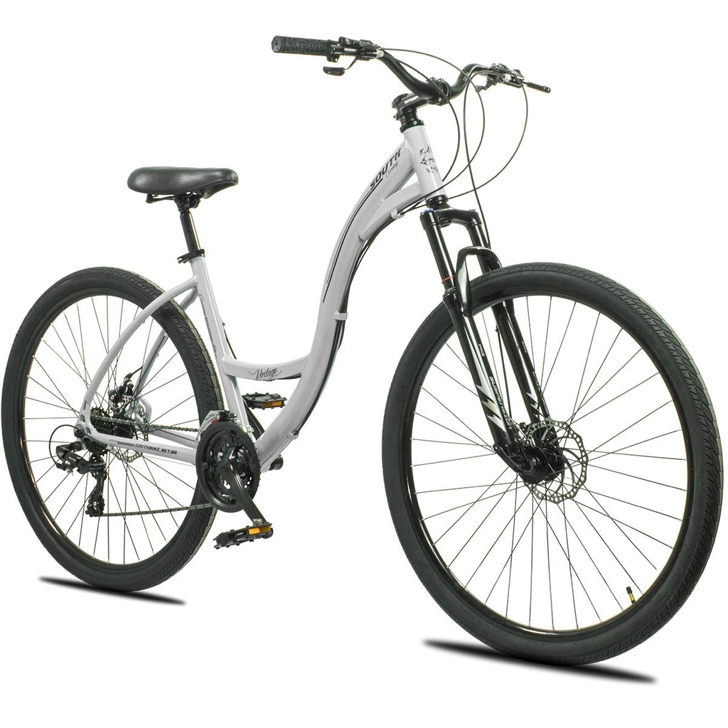 Bicicleta Aro 29 South Curving 700 Vintage Retro 21Vel Freio a Disco Suspensão
