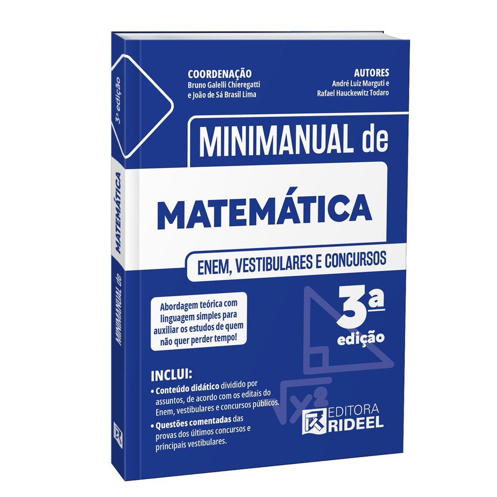 Minimanual de Matemática - Enem, vestibulares e concursos