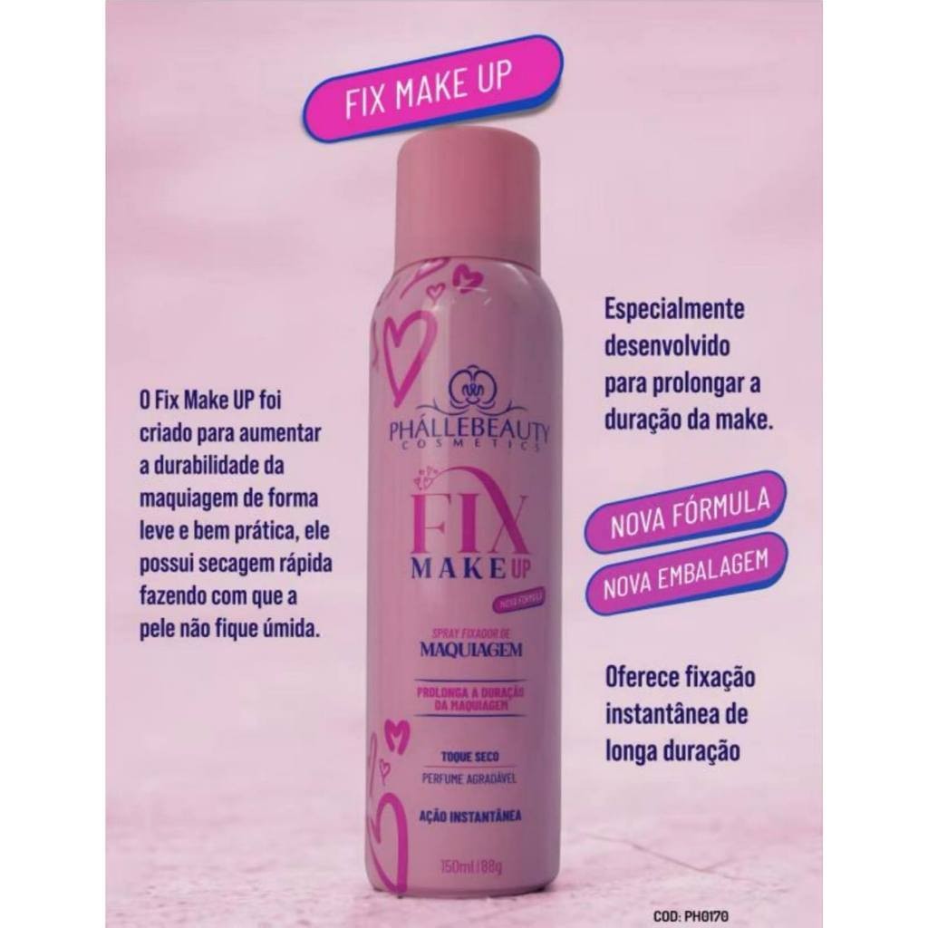 Fixador de Maquiagem Fix Makeup PhálleBeauty PH0170