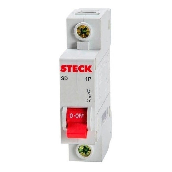 Disjuntor Monopolar 40A Curva B Din - Steck