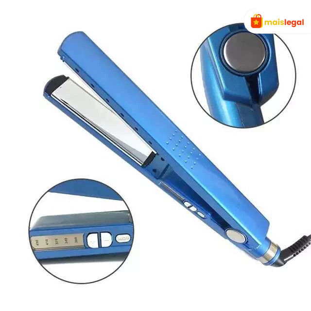 Chapinha Bivolt 110 220 Volts Alisadora Profissional de Cabelos Titanium