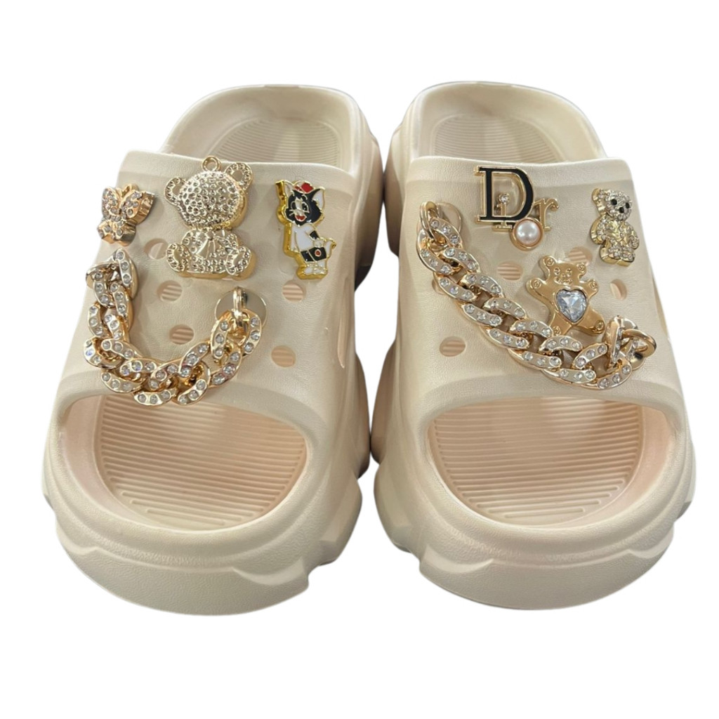 Chinelo Babuche Sandalia Plataforma Com ou Sem Pins Sortidos