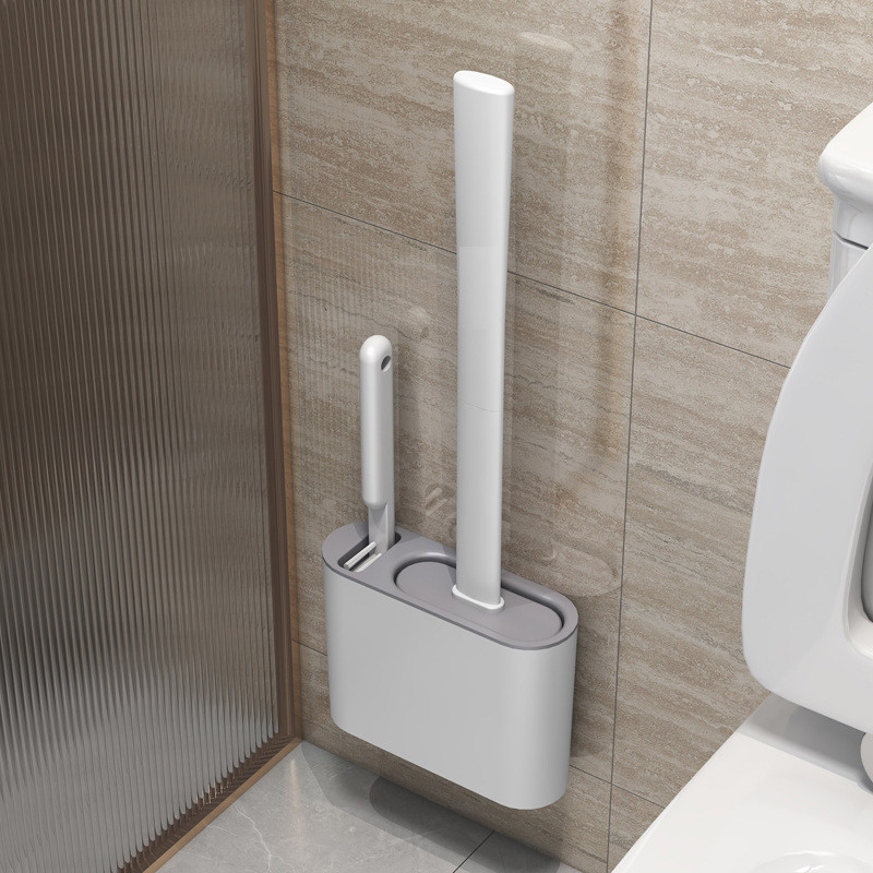 Escova de Silicone 2 em 1 Quadrada para Privada, Multiuso Sanitária