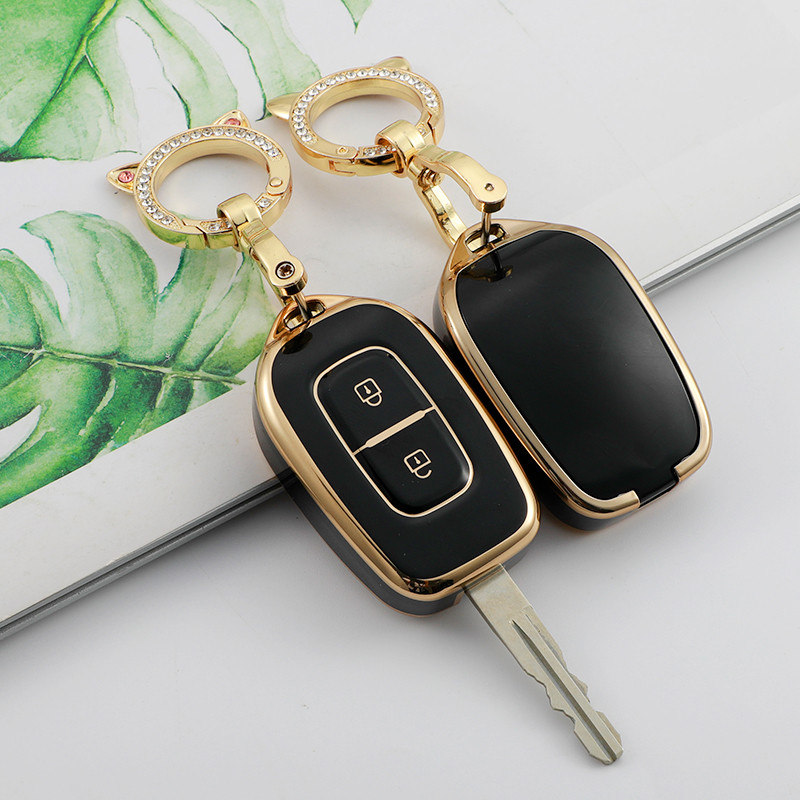 Para Renault Kwid Traffic Symbol Dacia Sandero Logan Duster 2016 2017 2018 Porta-Chaves Shell Fob