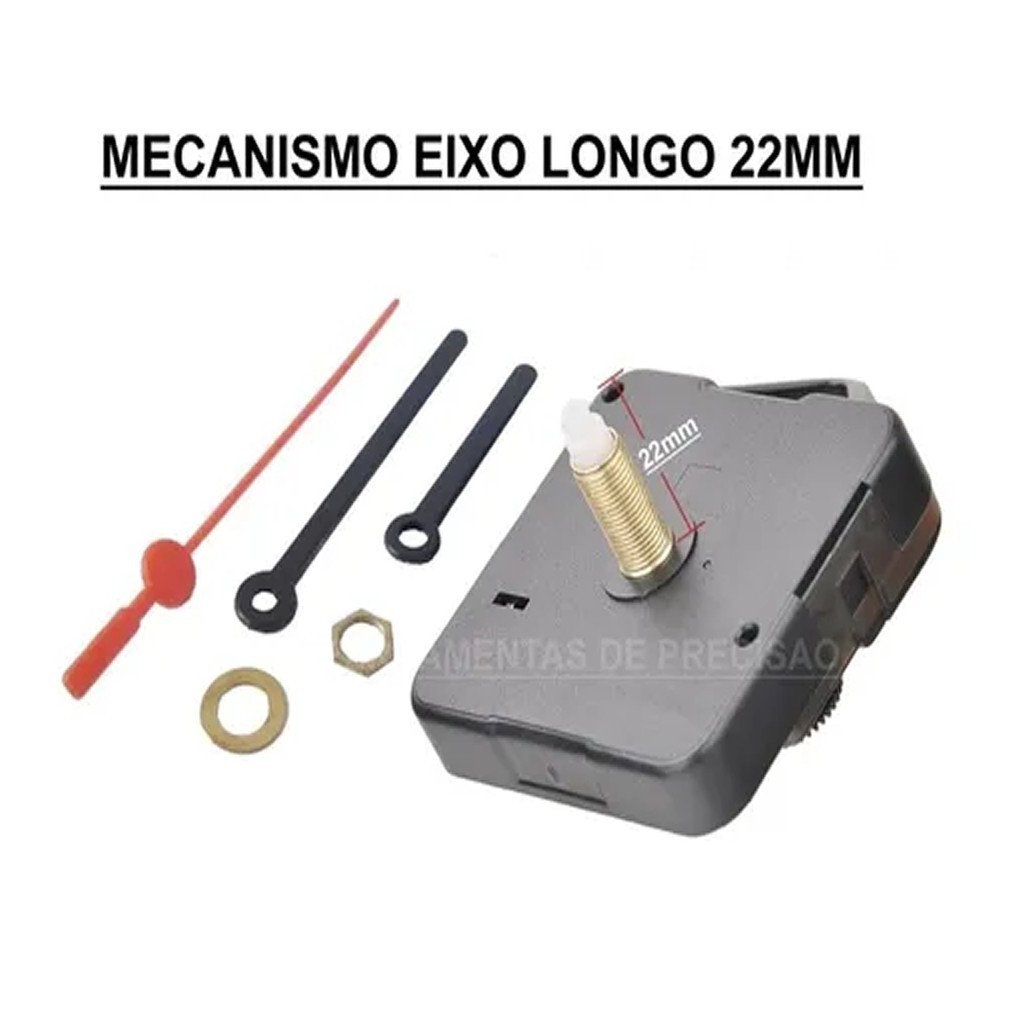 Mecanismo Relógio Parede Eixo Longo 22mm Tictac Maquina Movimento preciso de excelente qualidade Top demais da Boa B2