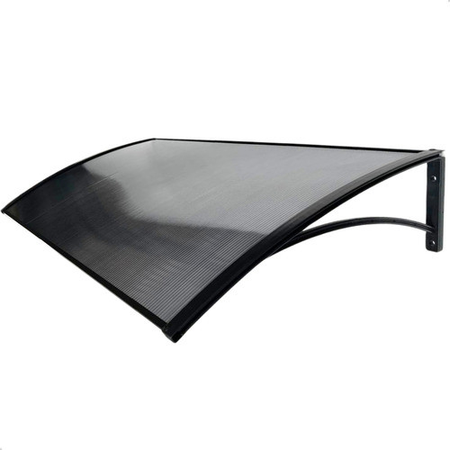 Toldo policarbonato 100x50 cm cobertura portas e janelas