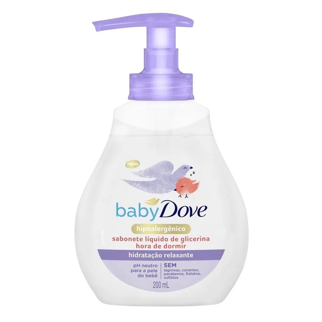 Sabonete Líquido Hora de Dormir Baby Dove Hidratação 200ml - Dove