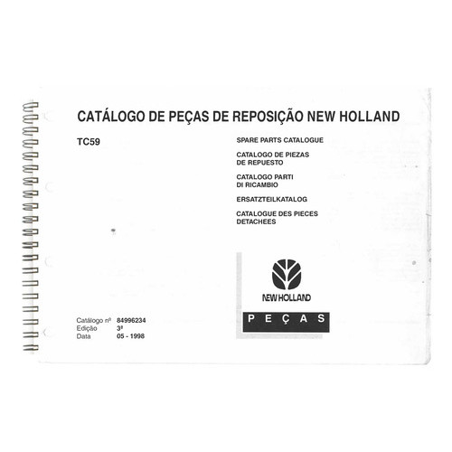 Catálogo Peças Colheitadeira New Holland Tc 59