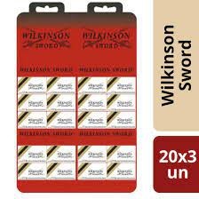 Cartela lâmina Wilkinson - 20x3 lâminas (60 lâminas)