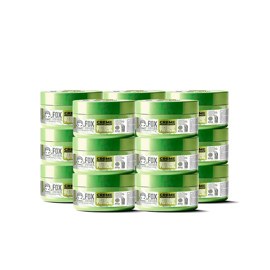 CREME MODELADOR PISTACHE 80G FOX FOR MEN - 15 UNIDADES
