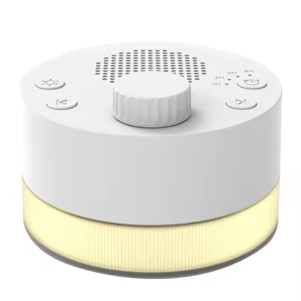 Máquina de ruído branco Com Temporizador luz noturna Calmante Bebê Sono Relaxamento USB Recarregável
