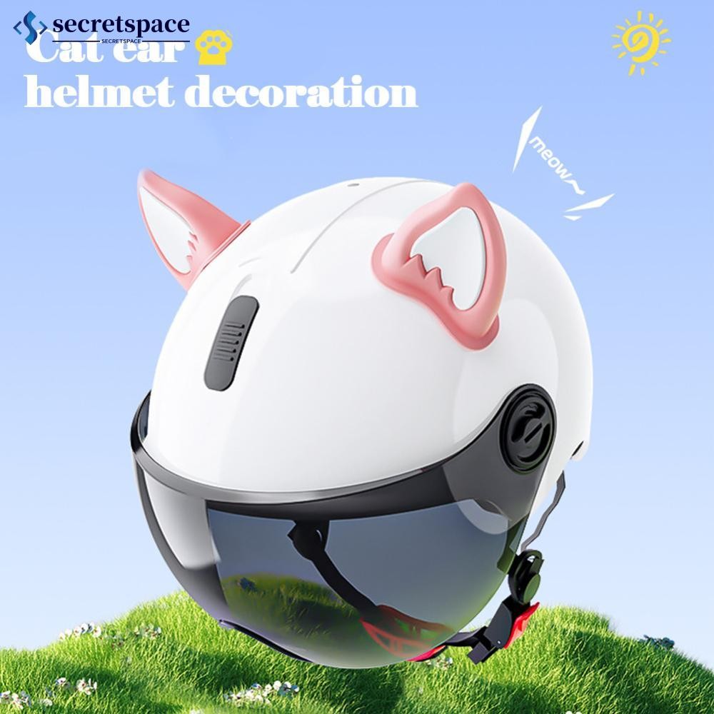 SS 2 Pçs Capacete Da Motocicleta Orelhas De Gato Motocross Do Carro Elétrico Acessórios Estilo Condução Decroation R5S1