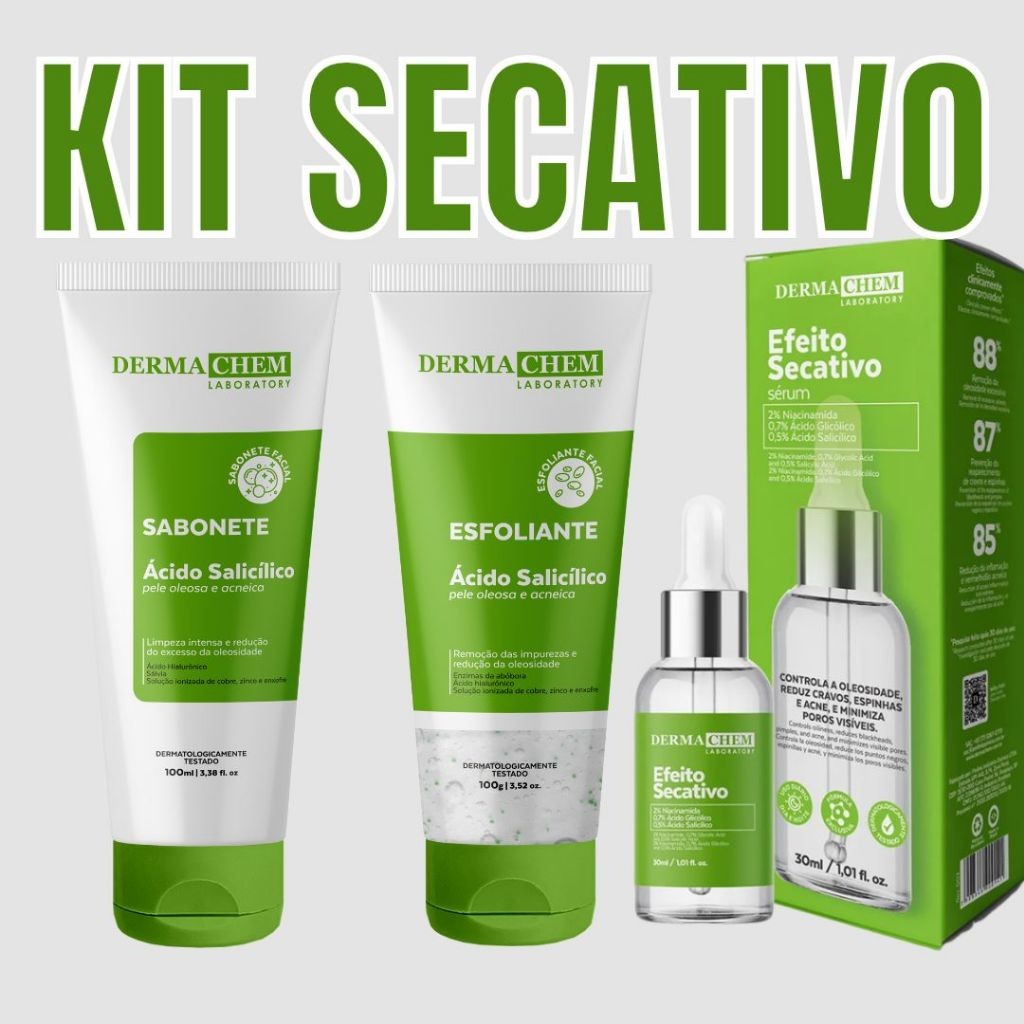 Kit Tratamento para Peles Oleosas Anti Acne uso diário
