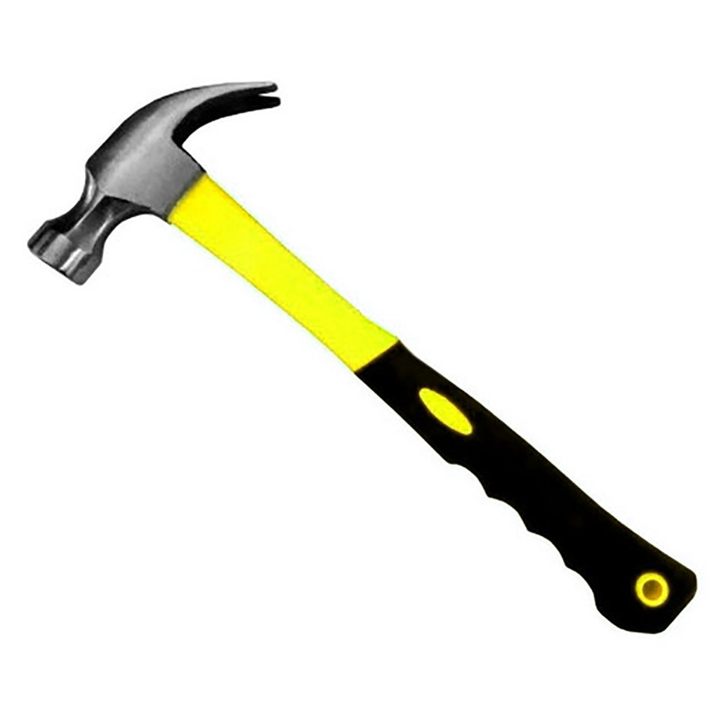Martelo Unha Aço Com Cabo Fibra Emborrachado Profissional 33cm